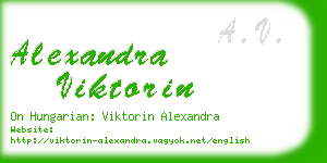 alexandra viktorin business card